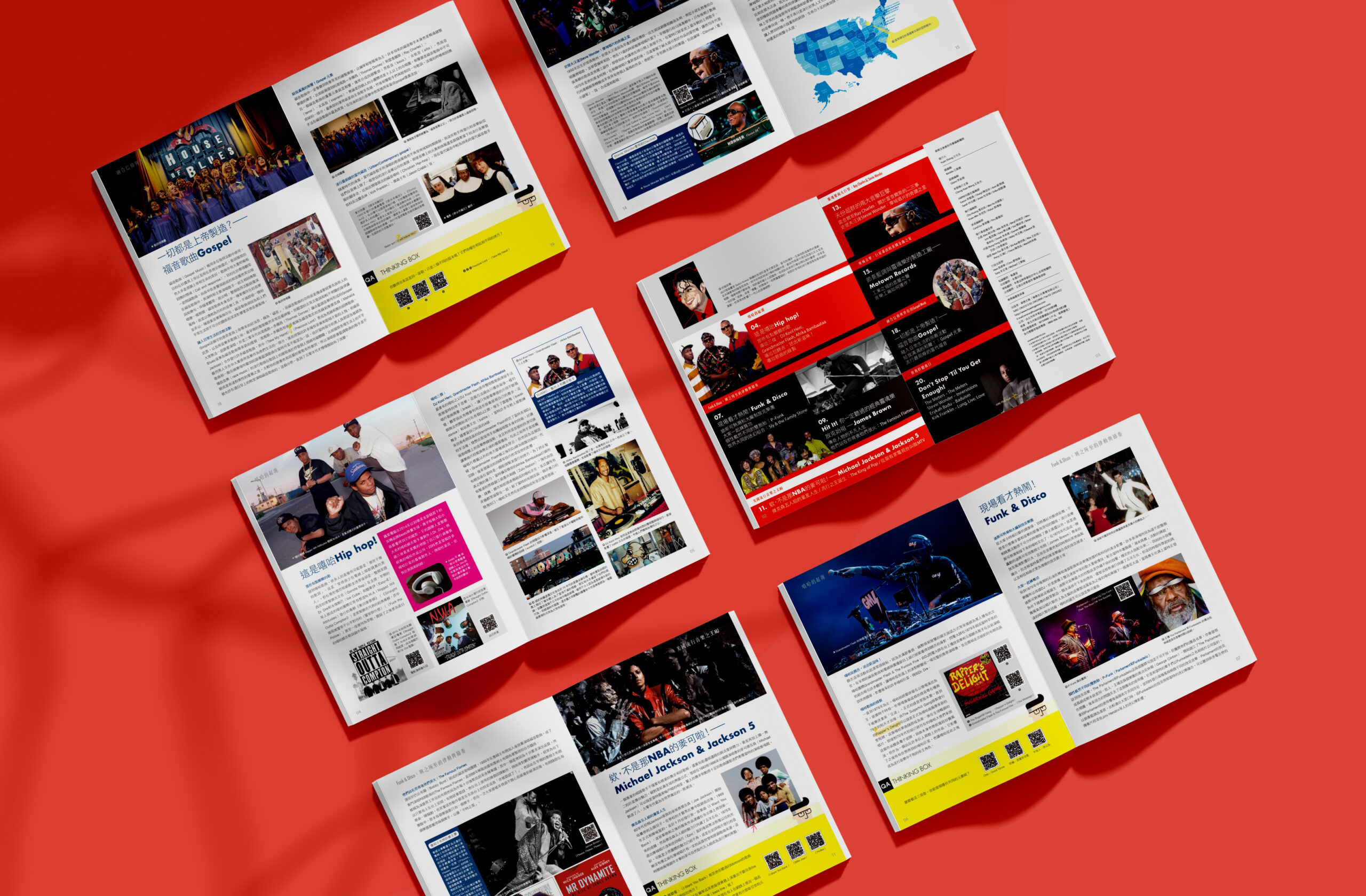 American Pop Music Book Layout